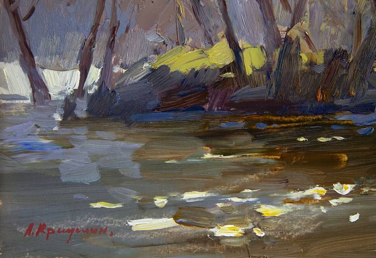 Original Impressionism Landscape Painting by Aleksandr Kryushyn