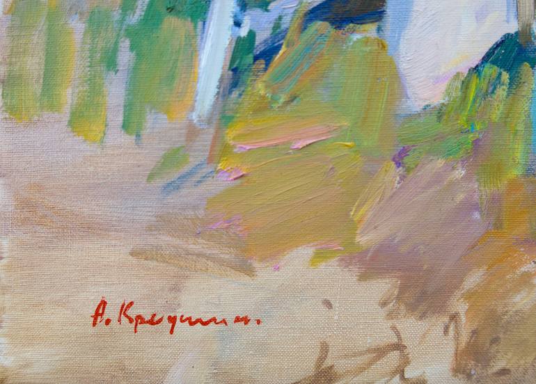 Original Impressionism Botanic Painting by Aleksandr Kryushyn