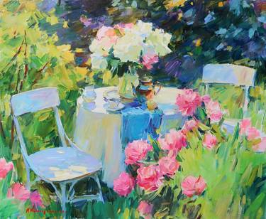 Print of Impressionism Floral Paintings by Aleksandr Kryushyn