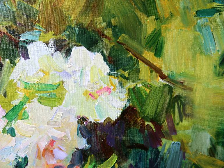 Original Impressionism Floral Painting by Aleksandr Kryushyn