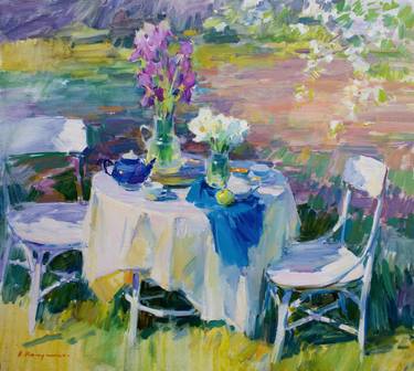 Print of Impressionism Garden Paintings by Aleksandr Kryushyn