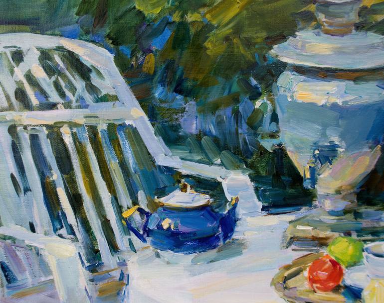 Original Impressionism Still Life Painting by Aleksandr Kryushyn