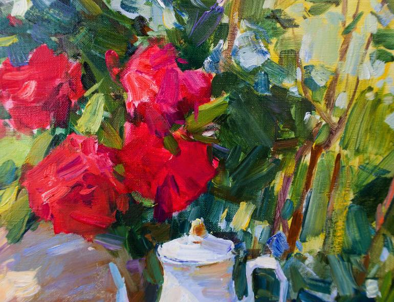 Original Impressionism Still Life Painting by Aleksandr Kryushyn