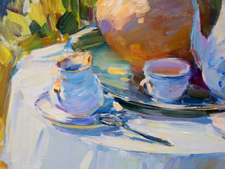 Original Impressionism Still Life Painting by Aleksandr Kryushyn