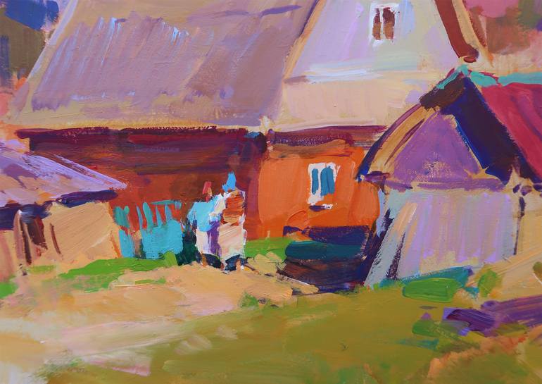 Original Impressionism Landscape Painting by Aleksandr Kryushyn