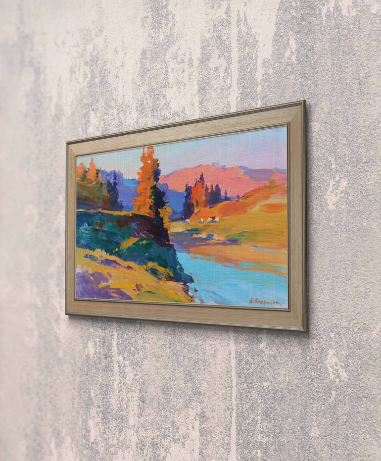 Original Impressionism Landscape Painting by Aleksandr Kryushyn