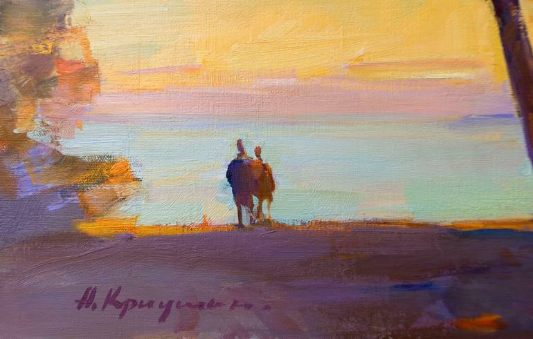 Original Impressionism Seascape Painting by Aleksandr Kryushyn