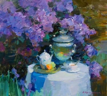 Original Impressionism Garden Paintings by Aleksandr Kryushyn