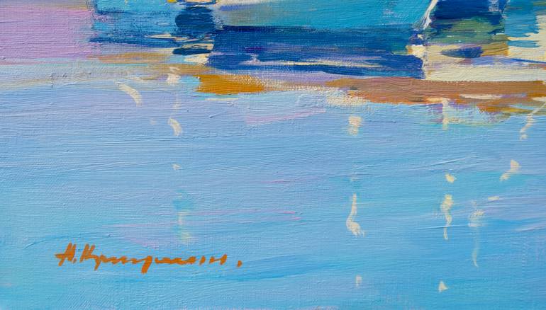 Original Impressionism Seascape Painting by Aleksandr Kryushyn