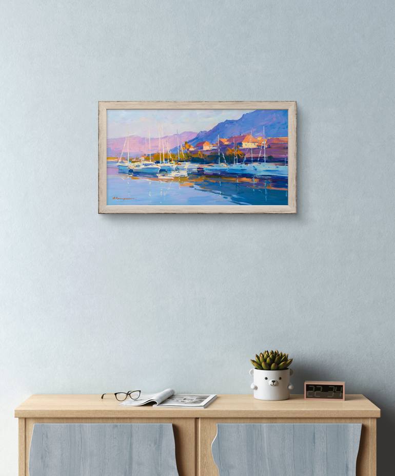 Original Impressionism Seascape Painting by Aleksandr Kryushyn
