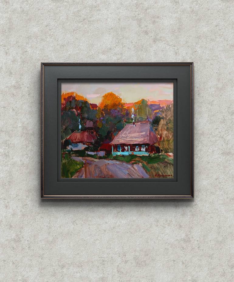 Original Expressionism Landscape Painting by Aleksandr Kryushyn