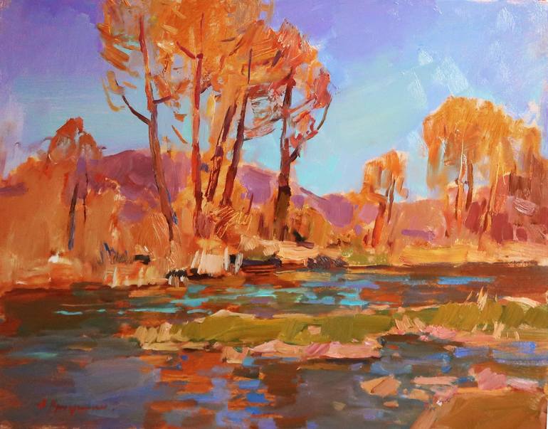 Print of Impressionism Landscape Paintings by Aleksandr Kryushyn