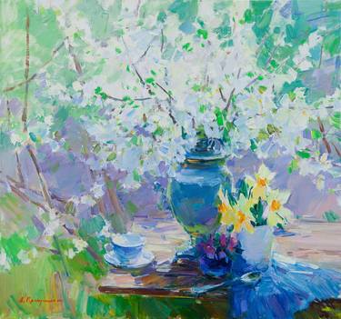 Original Impressionism Floral Paintings by Aleksandr Kryushyn