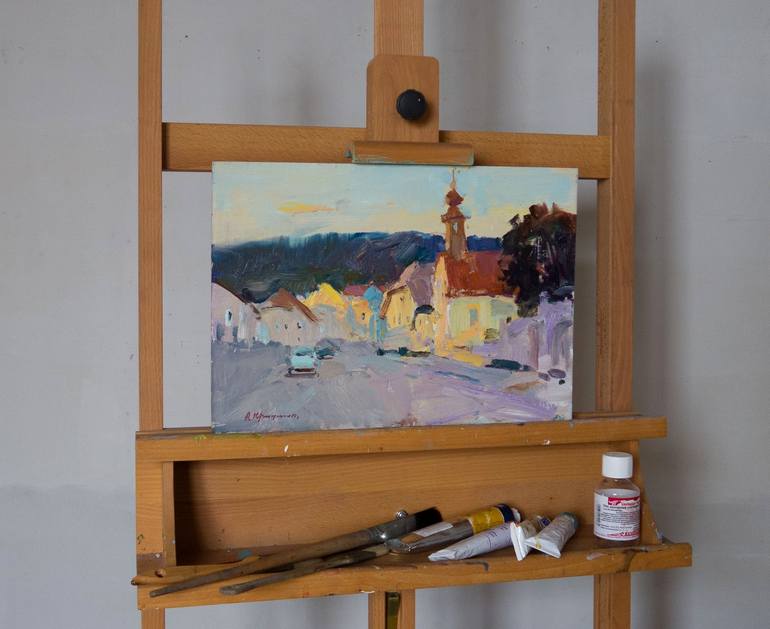 Original Figurative Landscape Painting by Aleksandr Kryushyn