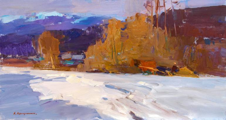 Print of Impressionism Landscape Paintings by Aleksandr Kryushyn