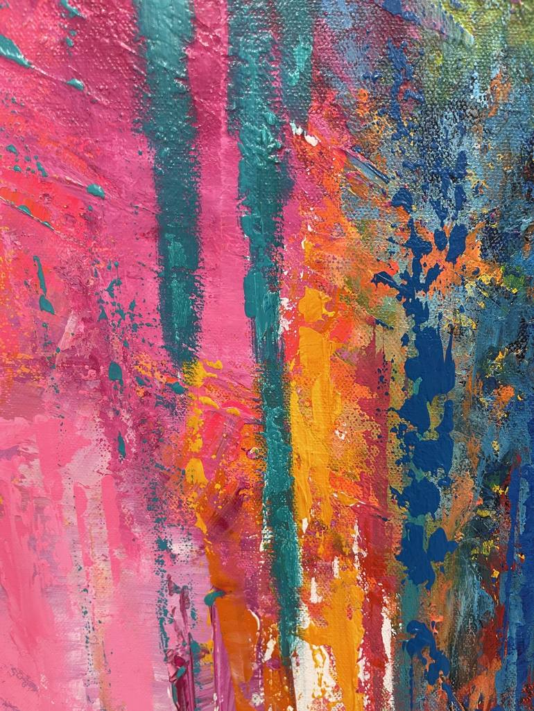 Original Abstract Expressionism Abstract Painting by Linda Bailey