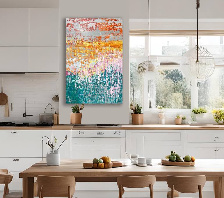 Original Abstract Expressionism Abstract Painting by Linda Bailey