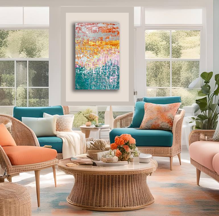 Original Abstract Expressionism Abstract Painting by Linda Bailey