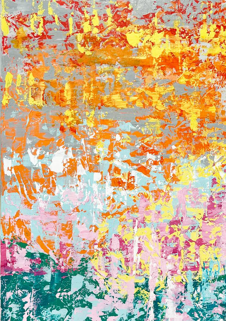 Original Abstract Expressionism Abstract Painting by Linda Bailey