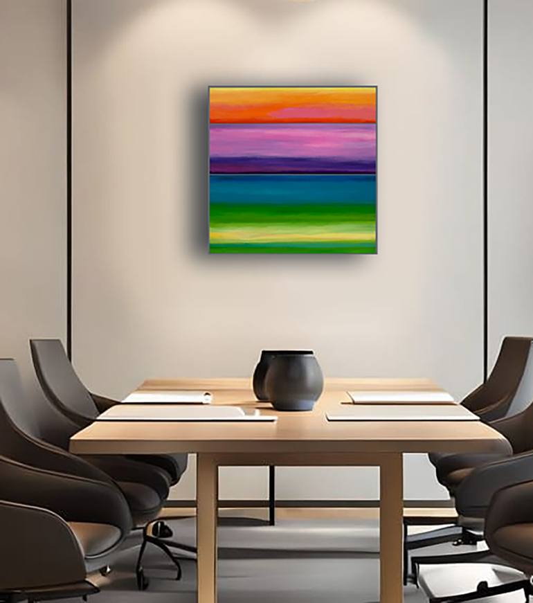 Original Color Field Painting Abstract Painting by Linda Bailey
