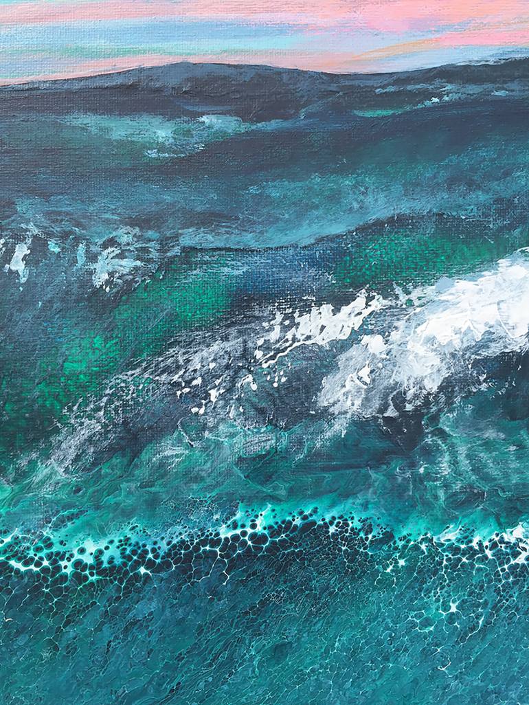 Original Abstract Seascape Painting by Linda Bailey