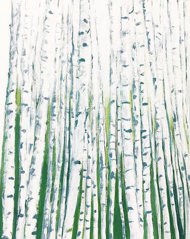 Print of Abstract Tree Paintings by Linda Bailey