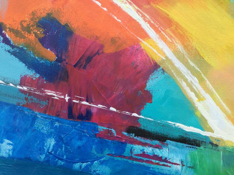 Original Abstract Expressionism Abstract Painting by Linda Bailey