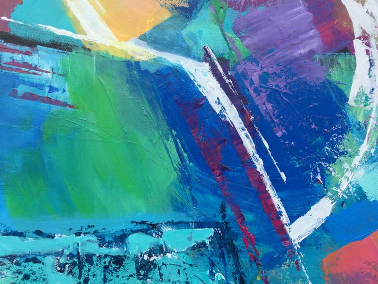 Original Abstract Expressionism Abstract Painting by Linda Bailey