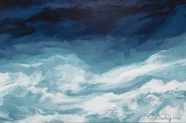 Original Abstract Seascape Paintings by Linda Bailey