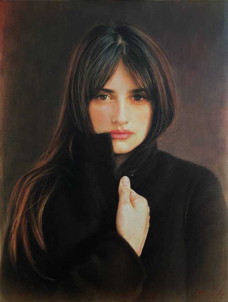 Penelope Cuz Vanilla Sky Painting by Andriy Markiv Saatchi Art