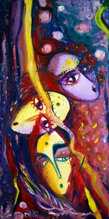 Saatchi Art Artist Rumi Rilska; Paintings, “Masquerade” #art