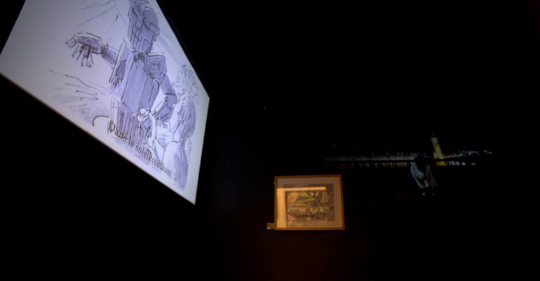 Original Conceptual Cities Mixed Media by No Barking Art