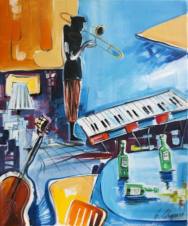 Print of Abstract Expressionism Music Paintings by Georgi Charaka