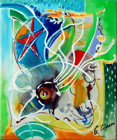 Print of Abstract Expressionism Fish Paintings by Georgi Charaka