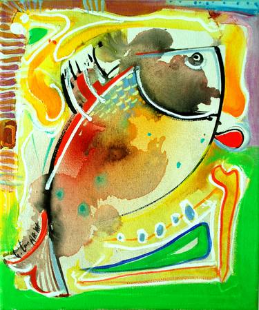 Print of Abstract Expressionism Fish Paintings by Georgi Charaka