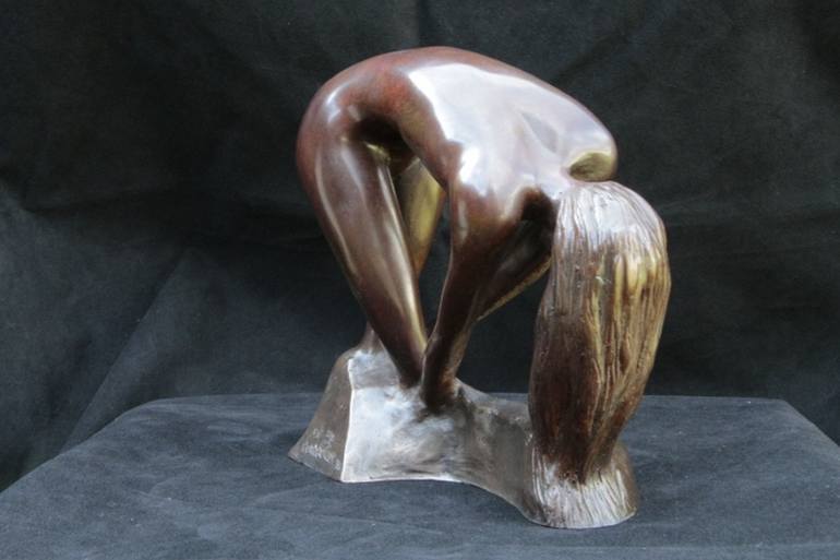 Original Figurative Nude Sculpture by Christian Candelier