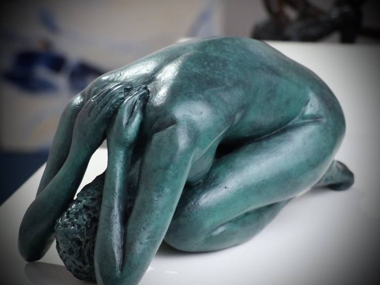 Original Figurative Nude Sculpture by Christian Candelier