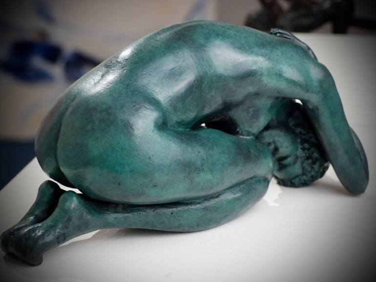 Original Figurative Nude Sculpture by Christian Candelier