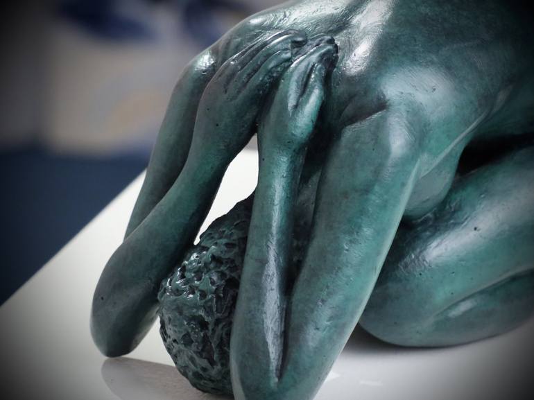 Original Figurative Nude Sculpture by Christian Candelier