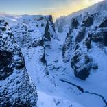 lost world ,Fjaðrárgljúfur, Iceland by David Leslie Smith