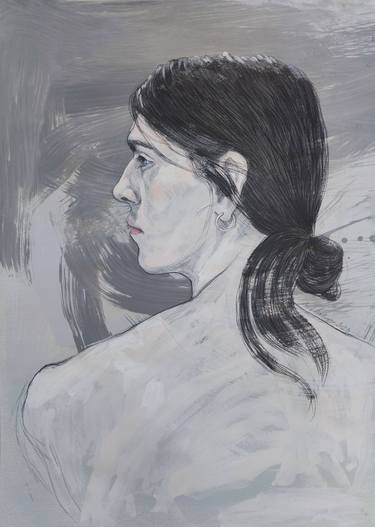 Original Figurative Portrait Drawings by Natalie Levkovska