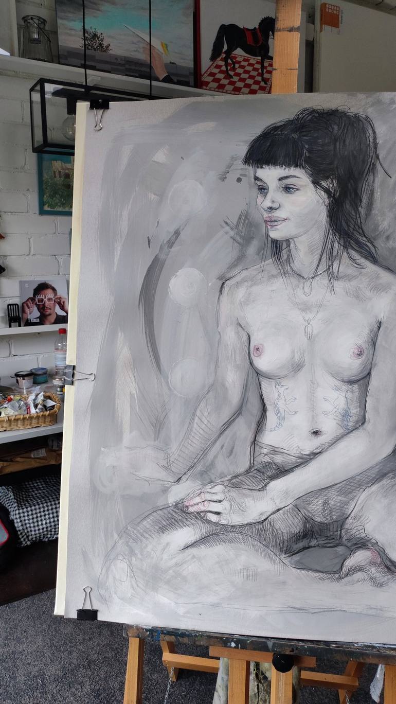 Original Nude Painting by Natalie Levkovska