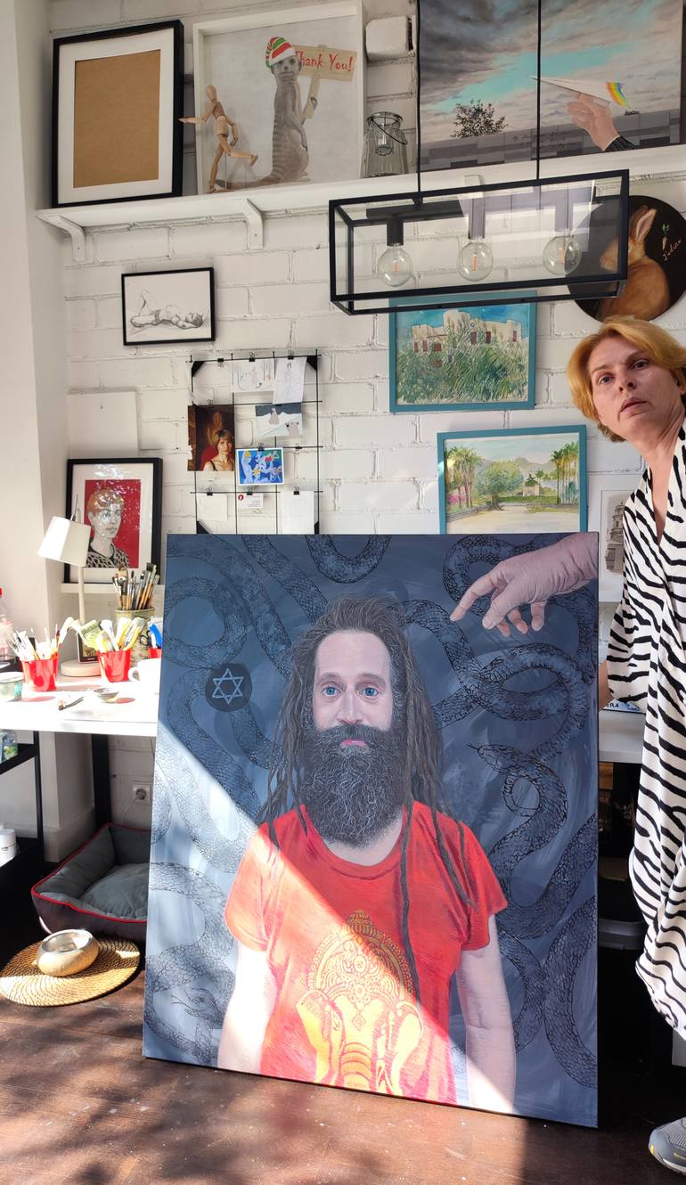 Original Contemporary Men Painting by Natalie Levkovska