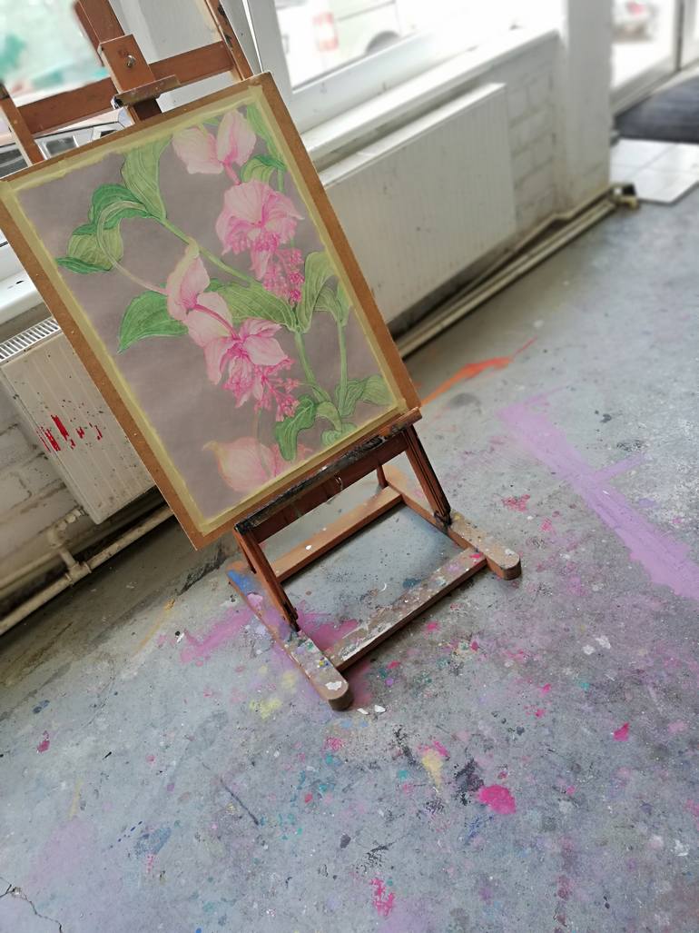Original Contemporary Floral Painting by Natalie Levkovska