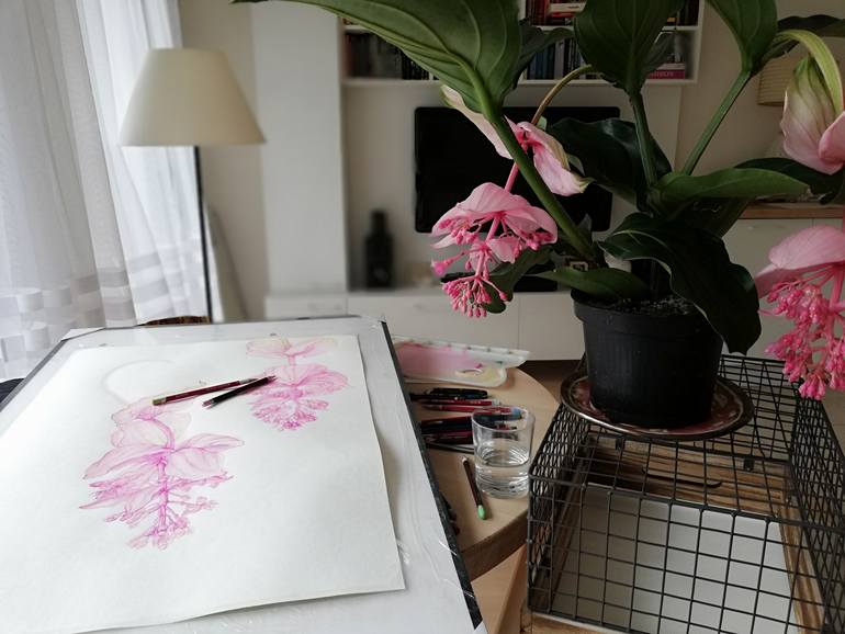Original Contemporary Floral Painting by Natalie Levkovska