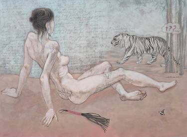 Original Figurative Nude Drawings by Natalie Levkovska