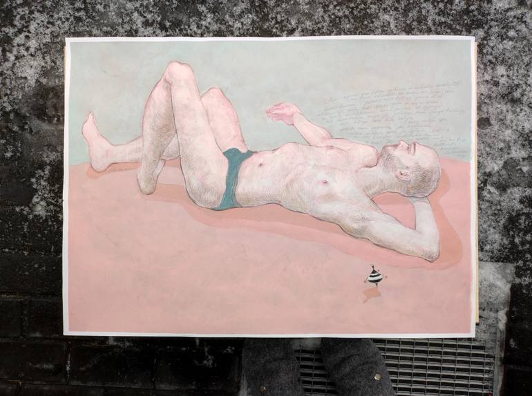 Original Figurative Body Drawing by Natalie Levkovska