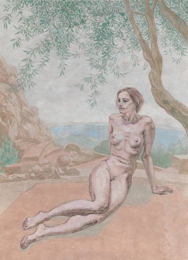 Original Figurative Nude Drawings by Natalie Levkovska