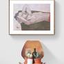 “Sleeping Yokubas” drawing in a interior.