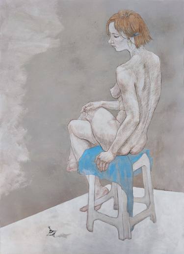 Original Figurative Nude Drawings by Natalie Levkovska